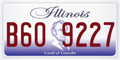 IL license plate B609227
