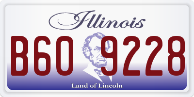 IL license plate B609228