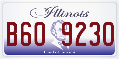 IL license plate B609230