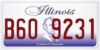 IL license plate B609231