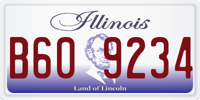 IL license plate B609234