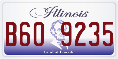 IL license plate B609235
