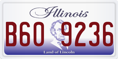 IL license plate B609236
