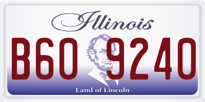 IL license plate B609240