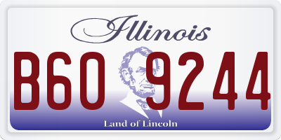 IL license plate B609244