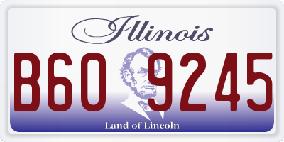 IL license plate B609245
