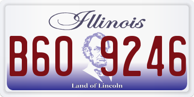 IL license plate B609246