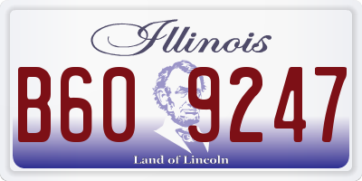 IL license plate B609247