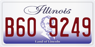 IL license plate B609249