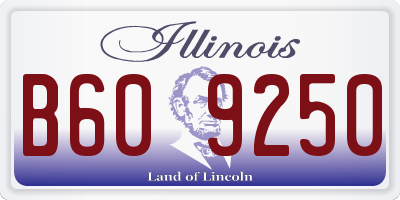 IL license plate B609250
