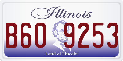 IL license plate B609253
