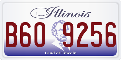 IL license plate B609256