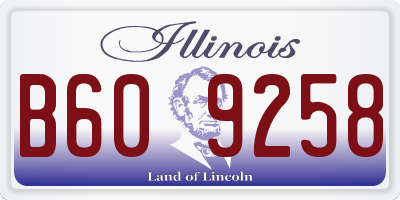 IL license plate B609258