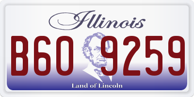 IL license plate B609259