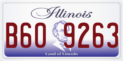 IL license plate B609263