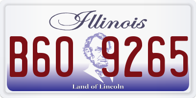 IL license plate B609265