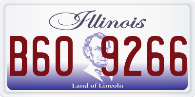 IL license plate B609266