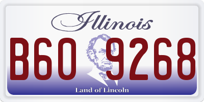 IL license plate B609268