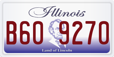 IL license plate B609270