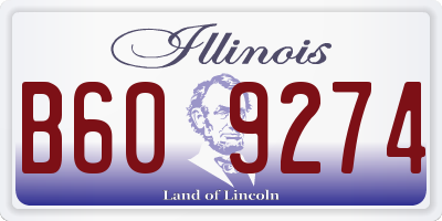 IL license plate B609274