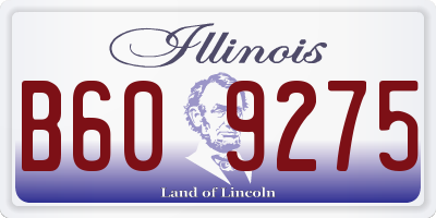 IL license plate B609275