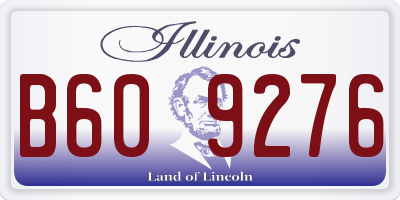 IL license plate B609276
