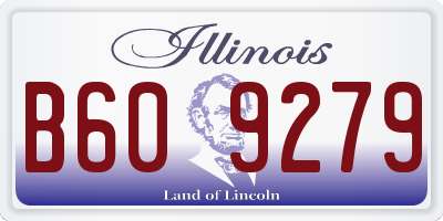 IL license plate B609279