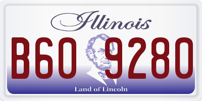 IL license plate B609280