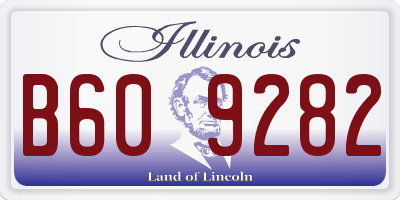 IL license plate B609282
