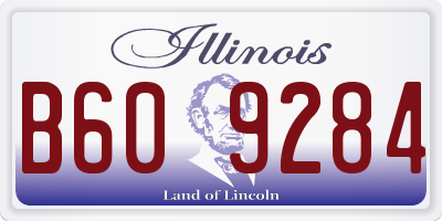 IL license plate B609284