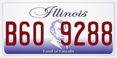 IL license plate B609288