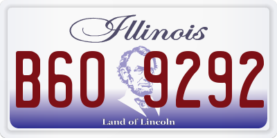 IL license plate B609292