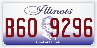 IL license plate B609296