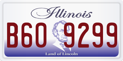 IL license plate B609299