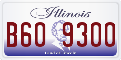 IL license plate B609300