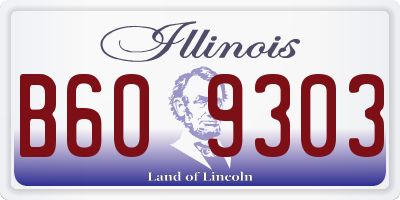 IL license plate B609303