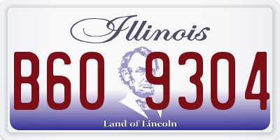 IL license plate B609304