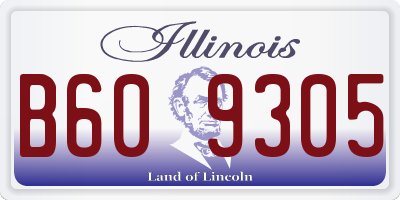 IL license plate B609305