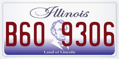 IL license plate B609306