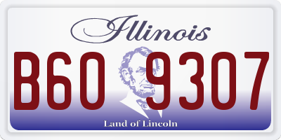 IL license plate B609307