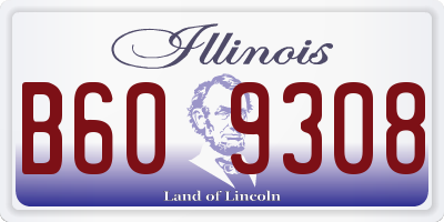 IL license plate B609308