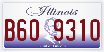 IL license plate B609310