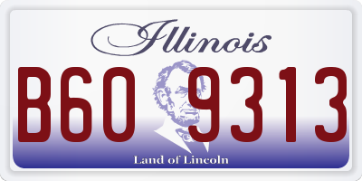 IL license plate B609313