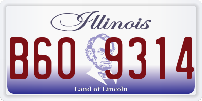 IL license plate B609314