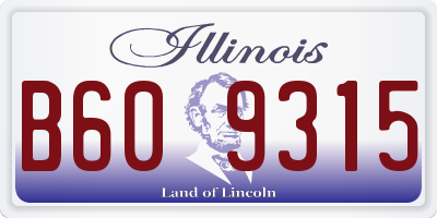 IL license plate B609315