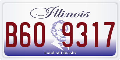 IL license plate B609317