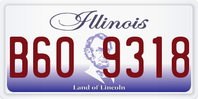 IL license plate B609318