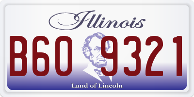 IL license plate B609321