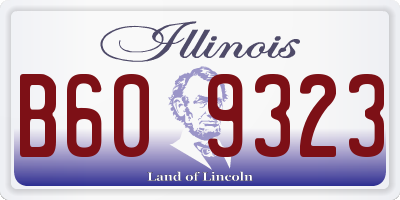 IL license plate B609323