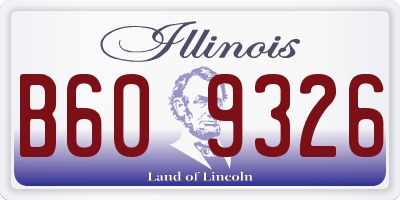 IL license plate B609326
